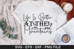 Adventure SVG Design - Mountain Climbs And Good Vibes Product Image 4