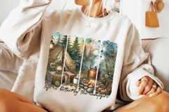 Life Is Better By The Campfire PNG, Camping Brushstroke PNG Product Image 2