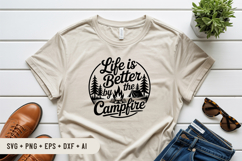 Life Is Better By The Campfire SVG File | Camping Round Sign Product Image 3