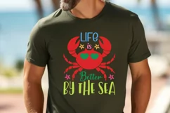 Life is better by the sea SVG , Adventure Quote SVG Product Image 2