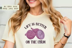 Life is Better on the Farm SVG T shirt Design