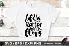 Life is better in flip flops SVG - Beach Design Product Image 1