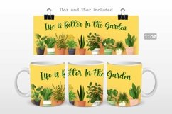 Life is Better In The Garden Mug Wrap Sublimation