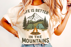 Life Is Better In The Mountains PNG, Camping PNG, Adventure Product Image 2