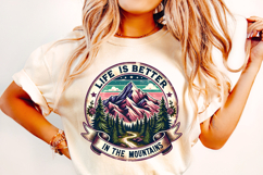 Life Is Better In The Mountains PNG, Camping PNG, Adventure Product Image 1