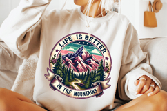 Life Is Better In The Mountains PNG, Camping PNG, Adventure Product Image 2