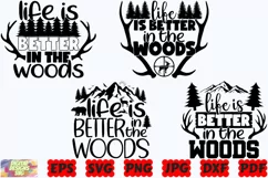 Life Is Better In The Woods SVG | Hunting Life SVG | Hunter Product Image 3