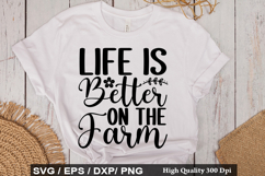 Life Is Better On The Farm - Goat SVG Design Product Image 1