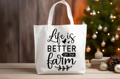 Life Is Better On The Farm SVG, Farmhouse Sign Design Product Image 2