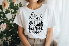 Life Is Better On The Farm SVG, Farmhouse Sign Design Product Image 3