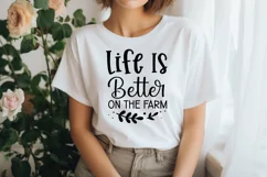 Life Is Better On The Farm SVG, Farmhouse Sign Design Product Image 2