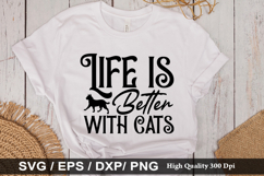 Christmas Cat SVG Design - Christmas T-shirt Design Product Image 4