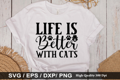 Christmas Cat SVG Design - Christmas T-shirt Design Product Image 5