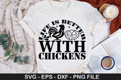 Life Is Better With Chickens - Chicken SVG Design Product Image 1