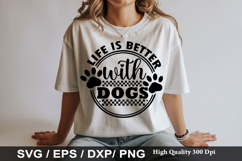Dog Bandana SVG Design - Life Is Better With Dogs Product Image 3