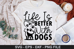 Dog Bandana SVG Design -Life Is Better With Dogs Product Image 4