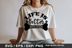 Dog Bandana SVG Design - Life Is Better With Dogs Product Image 5