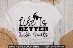 Goat SVG Design - Just A Girl Who Loves Goats And Chickens Product Image 5