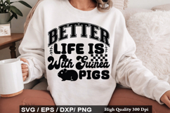 Life is Better with Guinea Pigs - Guinea Pig SVG Design Product Image 1