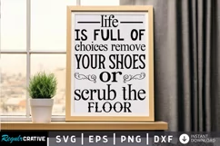 Life Is Full Of Choices SVG, Sarcastic SVG Design Product Image 1