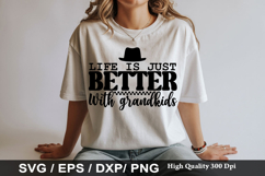 Life is just better with grandkids - Grandpa SVG Design Product Image 1