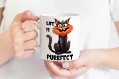 Funny Cat Sublimation | Positive Quote Printable PNG Product Image 2