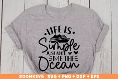 Life is simple just add me the ocean SVG, Cruise SVG Product Image 2