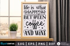 Life Is What Happens Between SVG, Sarcastic SVG Design Product Image 1