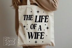 The Life Of A Wife SVG PNG - Wifey Era - Mrs Shirt Bride Product Image 4