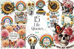 Life Quotes Sublimation Clipart Product Image 1