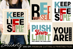 Inspirational Life Quotes SVG You Are Enough SVG Cut Files Product Image 2