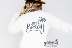 Life&#039;s a Beach SVG | Palm Tree Cut Files | Beach Design File Product Image 4