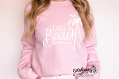 Life&#039;s a Beach SVG | Palm Tree Cut Files | Beach Design File Product Image 3