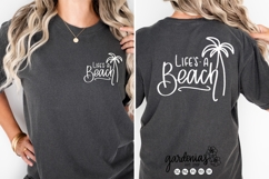 Life&#039;s a Beach SVG | Palm Tree Cut Files | Beach Design File Product Image 6