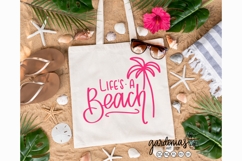 Life&#039;s a Beach SVG | Palm Tree Cut Files | Beach Design File Product Image 2