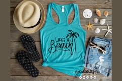 Life&#039;s a Beach SVG | Palm Tree Cut Files | Beach Design File Product Image 9