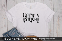 Life’s a stitch SVG - Sewing Design Product Image 1