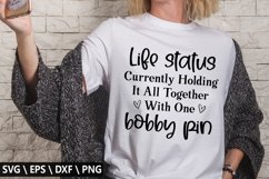 Life status currently holding SVG - Funny Coffee Design Product Image 1