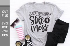 Life Update: Still a Mess, Hand Lettered Sarcastic SVG Product Image 4