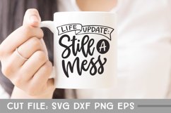 Life Update: Still a Mess, Hand Lettered Sarcastic SVG Product Image 3