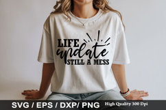 Life update still a mess SVG - Sarcastic Keychain Design Product Image 1