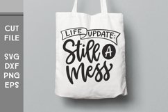 Life Update: Still a Mess, Hand Lettered Sarcastic SVG Product Image 2