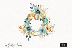 Watercolor Flower Lifeuoy Clipart | Watercolor Ocean PNG Product Image 1