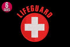 Lifeguard Logo Symbol Machine Embroidery Design Product Image 2