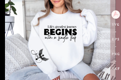 Life&#039;s greatest journey begins with Sleeve SVG Design Product Image 1