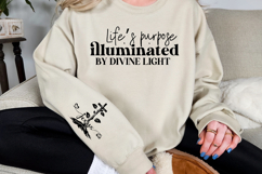 Life&#039;s purpose illuminated by divine light Sleeve SVG Design Product Image 2