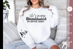 Life&#039;s purpose illuminated by divine light Sleeve SVG Design Product Image 1