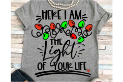 Light of life svg Silhouette Cricut Christmas tangled lights Product Image 1