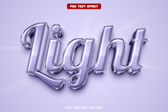 Light 3D editable text effect Product Image 1
