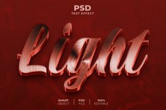 Light 3D editable text effect Product Image 1